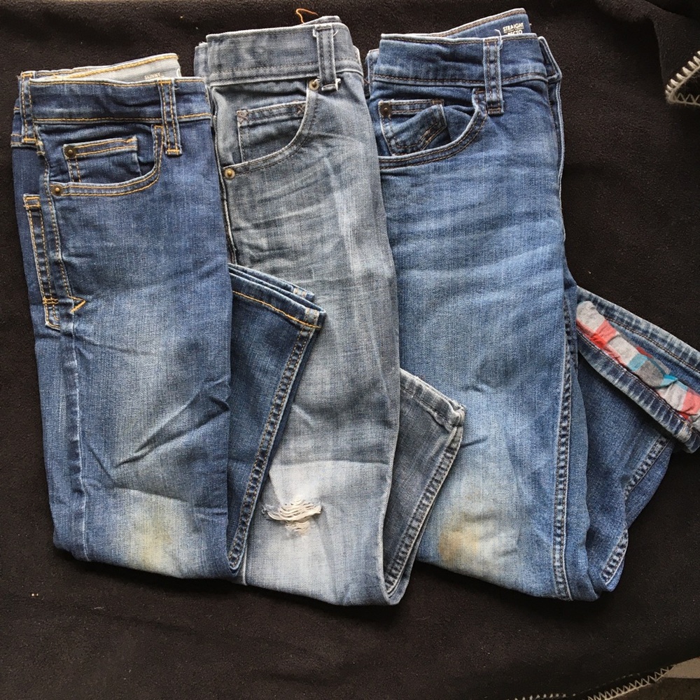 Bundle of 3 play quality denim jeans, size 6